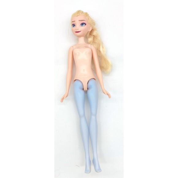 Disney Princess Hasbro FROZEN 2 Elsa Doll Nude Barbie Toy Blue Legs 2018 #E709 - Picture 1 of 7